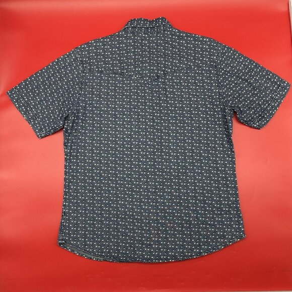 Wrangler Western Men's Size Large Blue Star Print Pearl Snap Rodeo Cowboy Shirt - Picture 8 of 11
